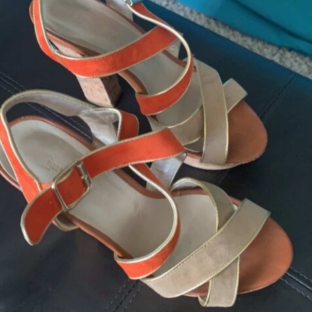 Orange and Gold Wedges